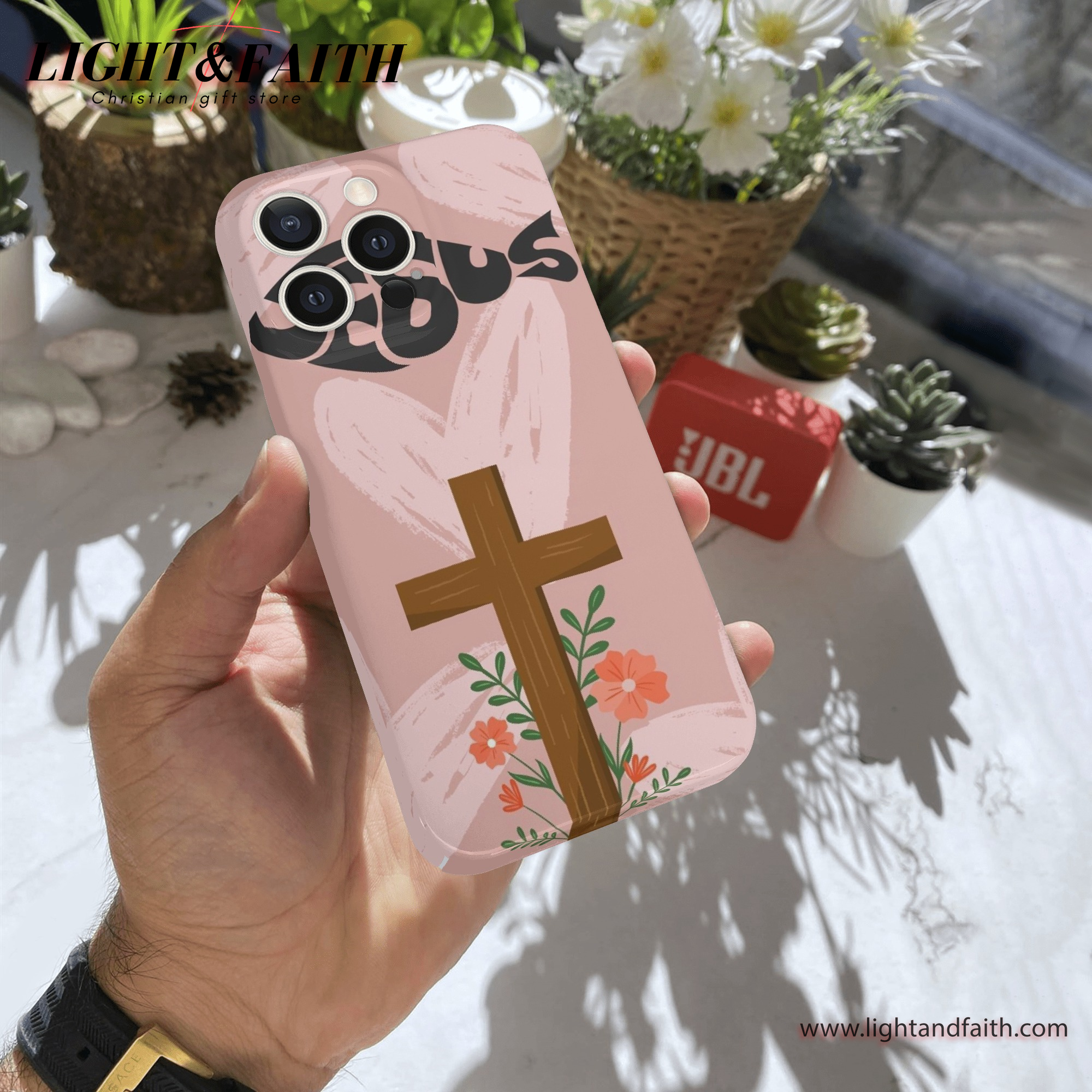 Jesus Cross Phone Case, Christian Phone Case, Bible Verse Phone Case, Religious Gift, PCLAF20